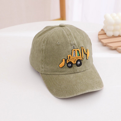 Baby Boy Cap Καπέλα κινουμένων σχεδίων Κεντημένα πλυμένα βαμβακερά καλοκαιρινά Παιδικά καπέλα μπέιζμπολ Baby girl Καπέλο ηλίου κατάλληλο για 2-5 ετών 아기모자