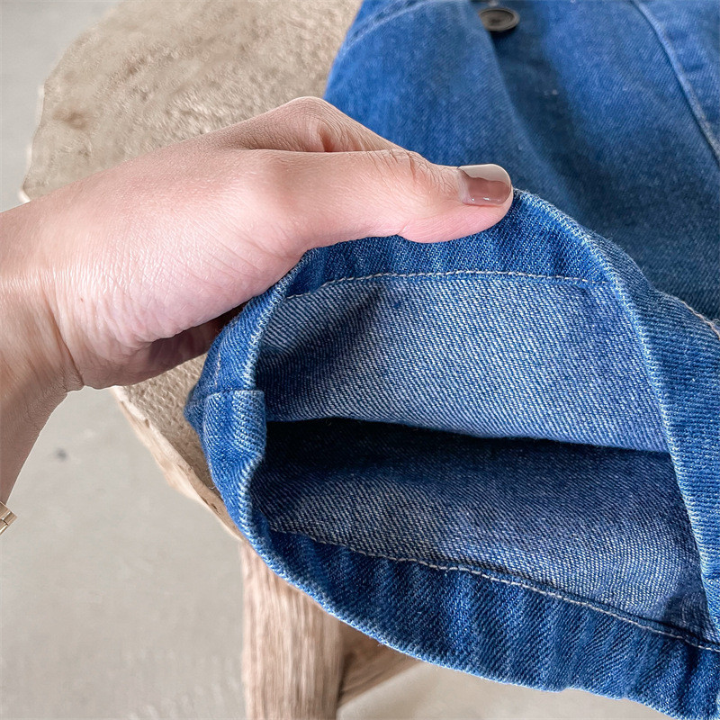 2023 Летни нови детски дънкови гащеризони Сладки къси панталони с презрамки за момичета Бебешки момчета Дънкови шорти Модни детски дънкови къси панталони Ежедневни панталони