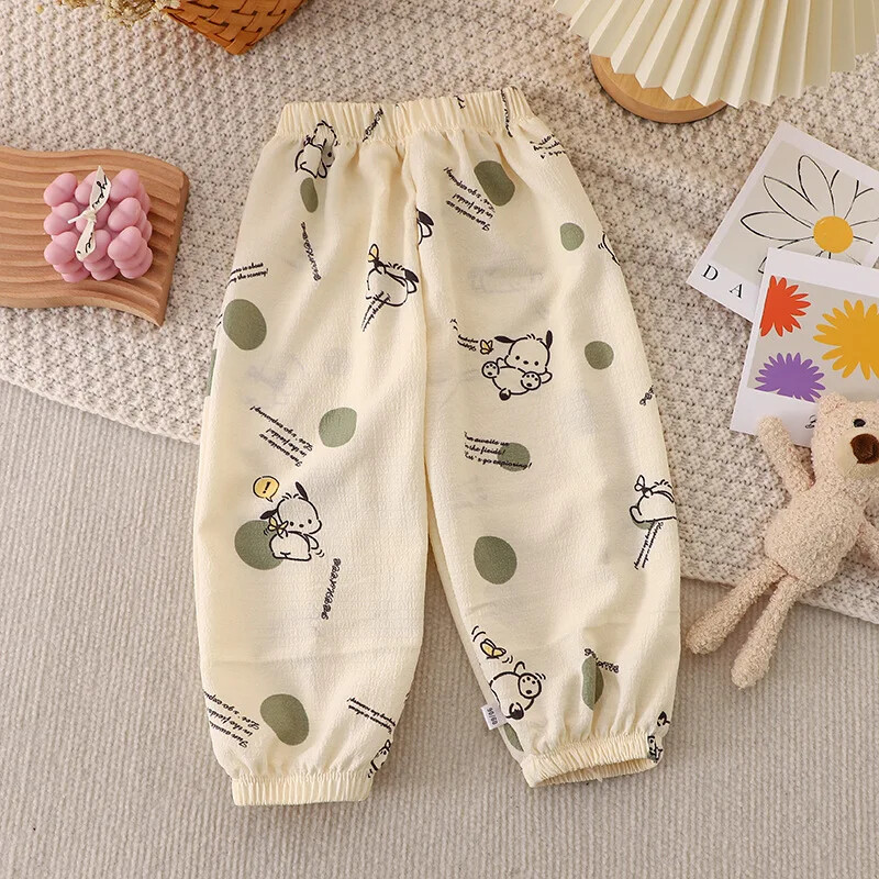 Бебешки панталони от органичен памук Детски момичета Карикатура Куче Флорални ленени дрехи Есен Пролет Лято Зима Детски момчешки меки панталони