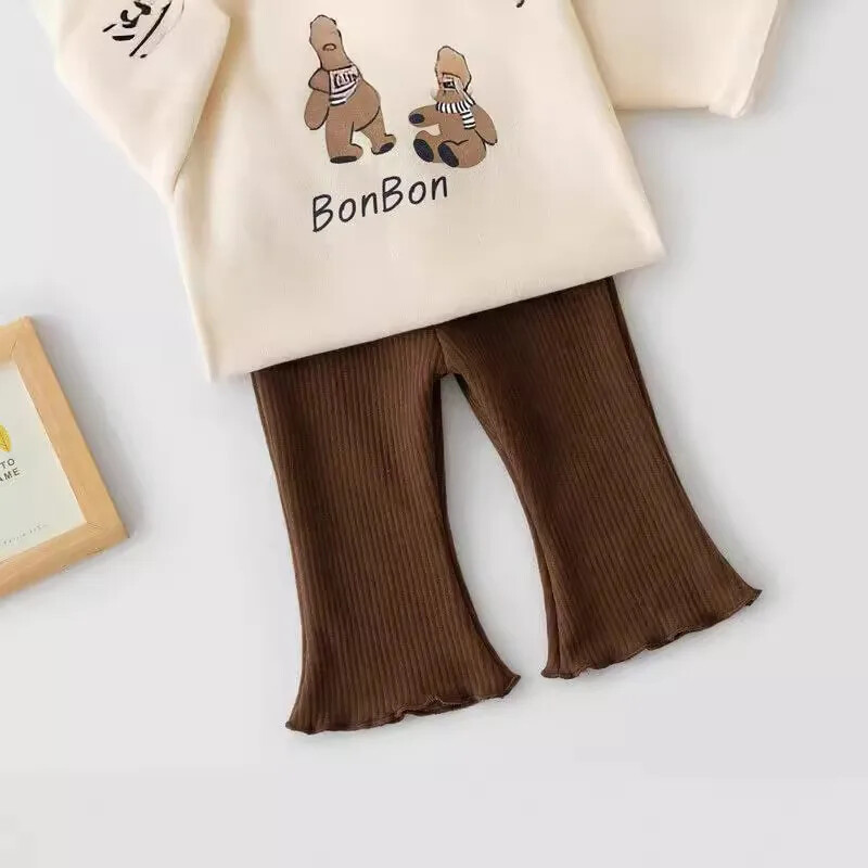 Бебешки панталони за момичета Летни тънки панталони Еластични панталони за новородено Долнище за малки деца Едноцветни бебешки клоширани панталони за деца