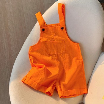 2-10T Прохождащо дете, бебе, момче, момиче, дрехи, летен гащеризон без ръкави, ежедневен памучен гащеризон за бебета, свободно детско облекло