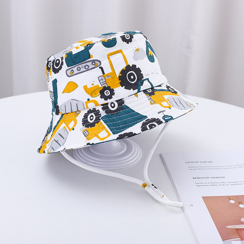 Детска риболовна шапка с карикатура на животни и плодове, цветна шапка, лятна плажна памучна риболовна шапка, мъже и жени, бебешка универсална