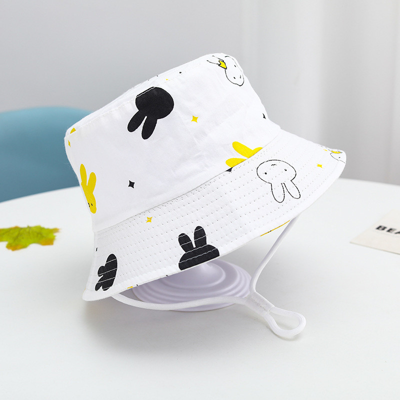 Детска риболовна шапка с карикатура на животни и плодове, цветна шапка, лятна плажна памучна риболовна шапка, мъже и жени, бебешка универсална