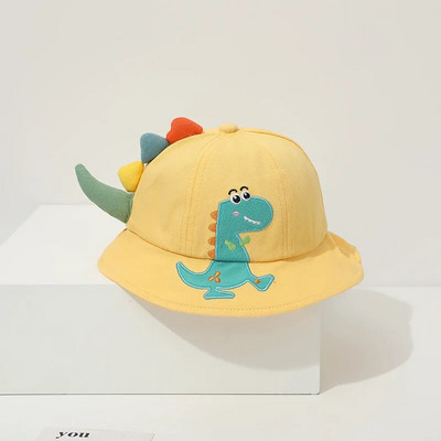 Κινούμενα σχέδια Dinosaur Baby Fisherman Caps Κορεατικά Παιδικά Καπέλα Ξαπλώστρας για Παιδιά Υπαίθρια Άνοιξη Καλοκαίρι για Αγόρι Casual Cute Kids καπέλα κουβά