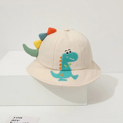 Κινούμενα σχέδια Dinosaur Baby Fisherman Caps Κορεατικά Παιδικά Καπέλα Ξαπλώστρας για Παιδιά Υπαίθρια Άνοιξη Καλοκαίρι για Αγόρι Casual Cute Kids καπέλα κουβά