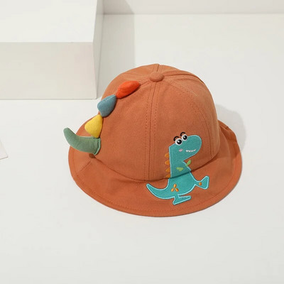 Κινούμενα σχέδια Dinosaur Baby Fisherman Caps Κορεατικά Παιδικά Καπέλα Ξαπλώστρας για Παιδιά Υπαίθρια Άνοιξη Καλοκαίρι για Αγόρι Casual Cute Kids καπέλα κουβά