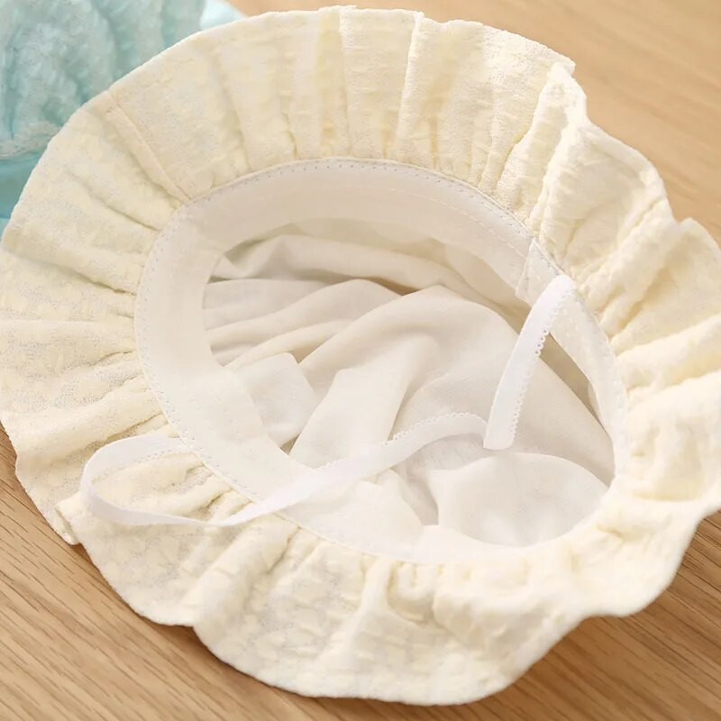 Сладко цвете Бебешка шапка за момичета Сладка дантелена памучна тънка новородена рибарска шапка Ежедневно пътуване на открито Бебешки малки деца Слънчеви шапки