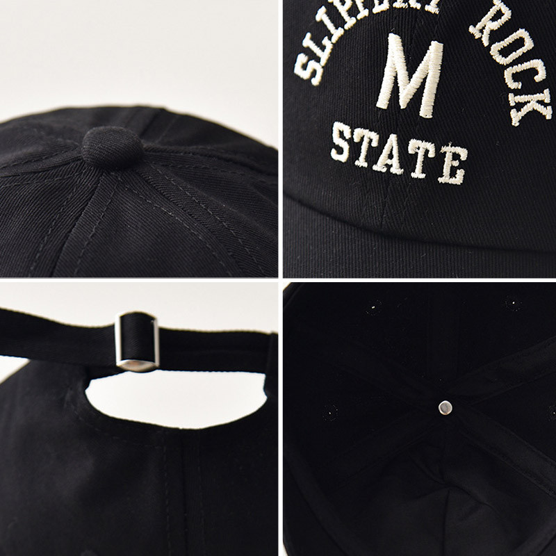 Бебешка бейзболна шапка с корейски букви, пролет, лято, регулируема шапка за слънце за малко дете, момче, момиче, едноцветни бродирани детски шапки с върхове