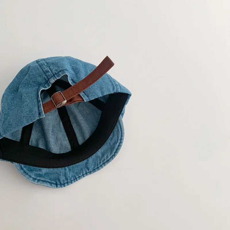 Деним Бебешки бейзболни шапки Корейски стил С мека периферия Момче Момиче Шапка с остри ретро летни детски слънцезащитни шапки