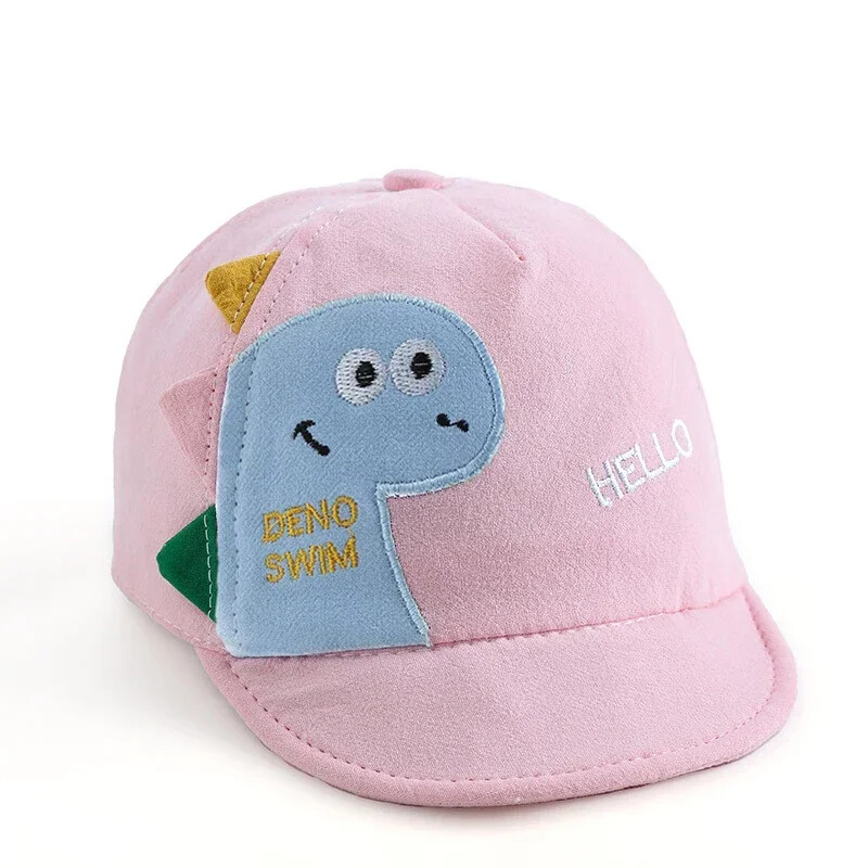 Нова лятна есенна анимационна шапка с животни за малко дете, бебешка шапка, мека памучна бейзболна шапка за момчета и момичета, летни шапки за слънчеви шапки за бебета на открито