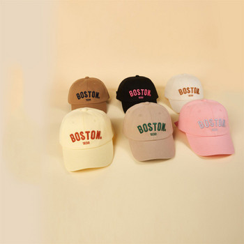 Κορεάτικο καπέλο μπέιζμπολ για παιδιά με μασίφ γράμμα Κέντημα καπέλο χιπ χοπ για νήπια αγόρια, κορίτσια, καλοκαιρινά παιδιά Καπέλα κορυφών Snapback Gorras