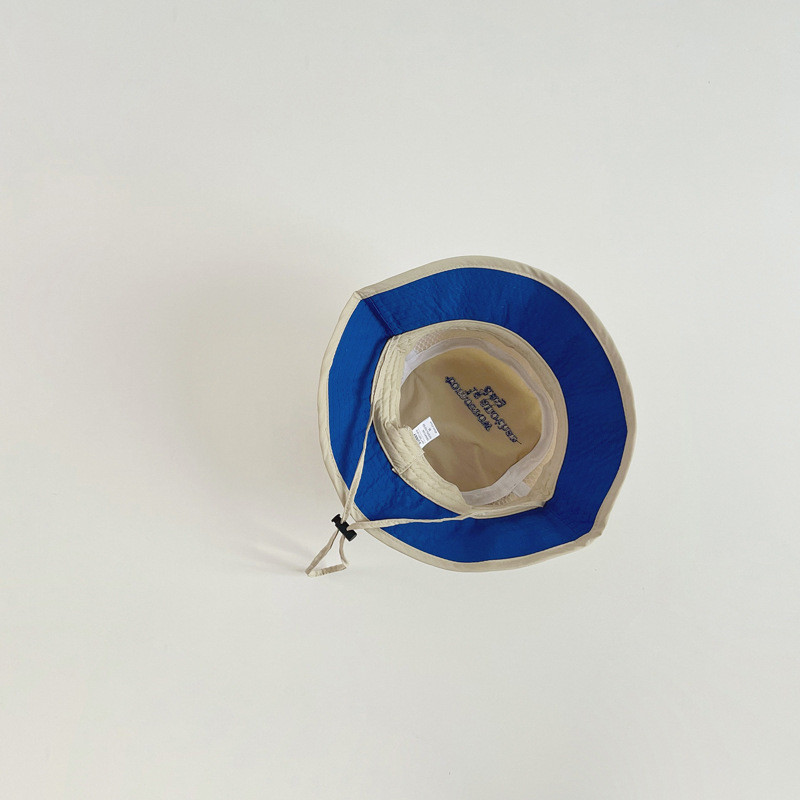 Лятна бързосъхнеща шапка-кофа за бебе, едноцветна шапка с букви, детска рибарска шапка, UV защита, детски панамски слънчеви шапки