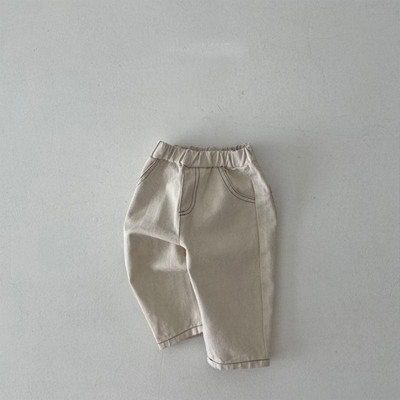 2023 Φθινόπωρο New Baby Loose Jeans Solid Girls Casual Παντελόνια Βρεφικά Αγόρια Παντελόνια Χαρέμι Νεογέννητο Μικρό Πακέτο Παντελόνι τζιν Ρούχα