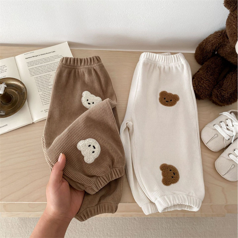 Kevad suvi Sügis Korea väikelaste vabaaja püksid õues Lihtsad armsad poisid, tüdrukud, lapsed, püksid, hingavad pehmest puuvillast lastepüksid