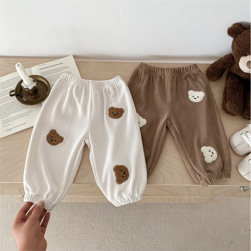 Kevad suvi Sügis Korea väikelaste vabaaja püksid õues Lihtsad armsad poisid, tüdrukud, lapsed, püksid, hingavad pehmest puuvillast lastepüksid