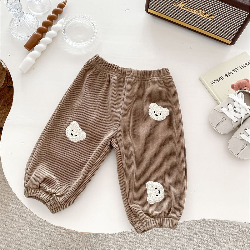 Kevad suvi Sügis Korea väikelaste vabaaja püksid õues Lihtsad armsad poisid, tüdrukud, lapsed, püksid, hingavad pehmest puuvillast lastepüksid