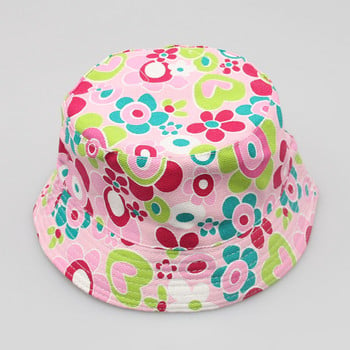 Нова пролетно-лятна бебешка шапка с кофа с цветя за момчета и момичета, прохождащи деца Sunbonnet Детски плажни слънчеви шапки Рибарски шапки Детска панама шапка
