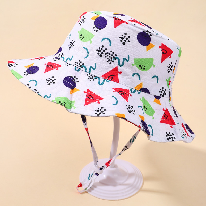 Бебешка слънчева шапка Бебешка слънчева шапка за момичета и момчета Ваканция на открито Покривало за уши за врата Анти UV Детски плажни шапки Капачка с кофа 3-8 години подарък