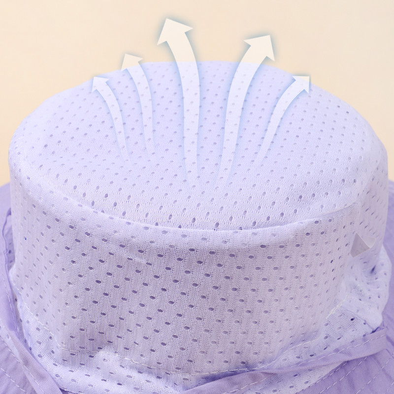 Бебешка слънчева шапка Бебешка слънчева шапка за момичета и момчета Ваканция на открито Покривало за уши за врата Анти UV Детски плажни шапки Капачка с кофа 3-8 години подарък