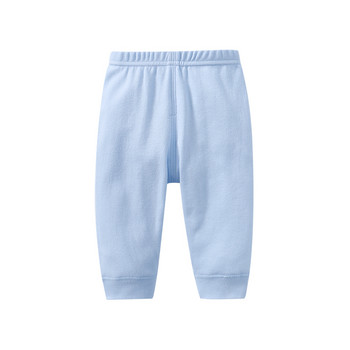Дрехи за новородени бебета 0-24 месеца Едноцветни детски клинове Спортни панталони Памучни меки каузални панталони за бебета Момчета Момичета