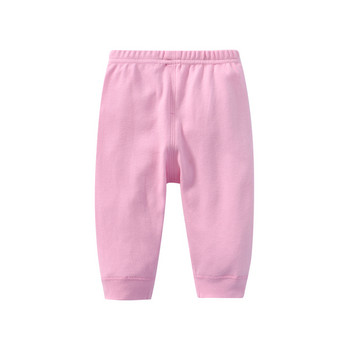 Дрехи за новородени бебета 0-24 месеца Едноцветни детски клинове Спортни панталони Памучни меки каузални панталони за бебета Момчета Момичета