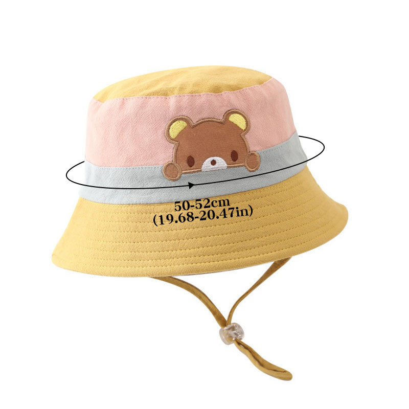 Сладко зайче Baby Bucket Cap за момче Момиче Cartoon Bear Toddler Fisherman Hat Summer Outdoor Kids Panama Sun Hats Gorras 1-5Y