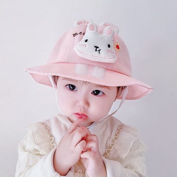 Καρτούν Animals Baby Bucket Καπέλο Χαριτωμένο λεπτό βαμβακερό Καλοκαιρινό ψαράδικο καπέλο Παιδικό αντηλιακό εξωτερικό καπέλο νιπτήρα