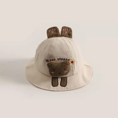Καρτούν Animals Baby Bucket Καπέλο Χαριτωμένο λεπτό βαμβακερό Καλοκαιρινό ψαράδικο καπέλο Παιδικό αντηλιακό εξωτερικό καπέλο νιπτήρα