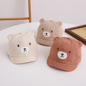 Κορεατικά κινούμενα σχέδια Bear Baby καπέλο μπέιζμπολ Καλοκαιρινό μωρό αγόρι κοριτσάκι αντηλιακό καπέλο για βρέφος νήπιο Ρυθμιζόμενο αντηλιακό καπάκι προσωπίδας