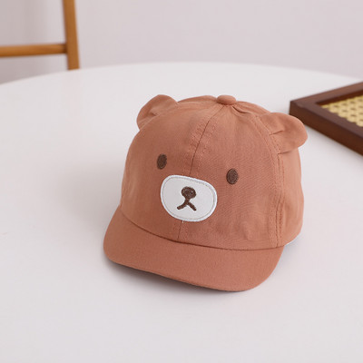 Κορεατικά κινούμενα σχέδια Bear Baby καπέλο μπέιζμπολ Καλοκαιρινό μωρό αγόρι κοριτσάκι αντηλιακό καπέλο για βρέφος νήπιο Ρυθμιζόμενο αντηλιακό καπάκι προσωπίδας