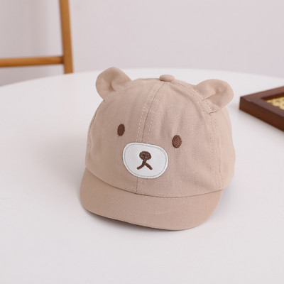 Κορεατικά κινούμενα σχέδια Bear Baby καπέλο μπέιζμπολ Καλοκαιρινό μωρό αγόρι κοριτσάκι αντηλιακό καπέλο για βρέφος νήπιο Ρυθμιζόμενο αντηλιακό καπάκι προσωπίδας