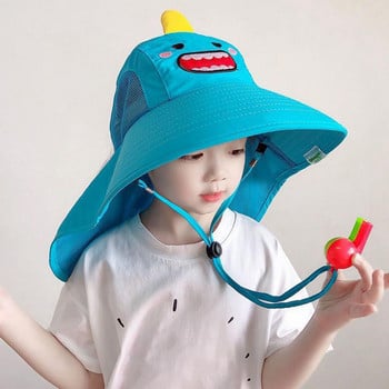 Παιδικό καπέλο ηλίου Παιδικό καπέλο εξωτερικού χώρου Χαριτωμένο καρτούν Παιδικό καπέλο κουβά για προστασία από τον ήλιο Beach Adventures με γείσο Ψαράς για αγόρια