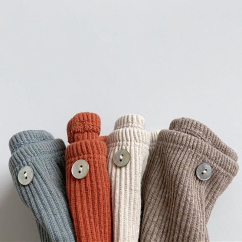 Бебешко облекло Панталони в корейски стил Памучни еластични ежедневни едноцветни модерни пролетни есенни бебешки семпли клинове с пълна дължина