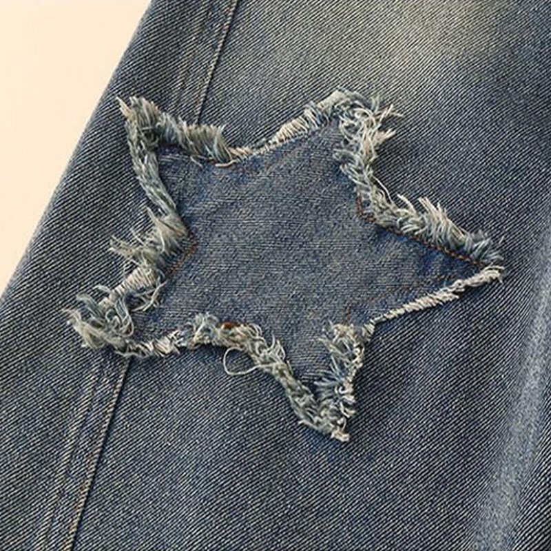 IENENSi kõrge vöökohaga teksad Tüdrukute sirged lahtised laia säärega püksid kevadised ja sügisesed Korea kottis teksad Moodsad laste teksapüksid