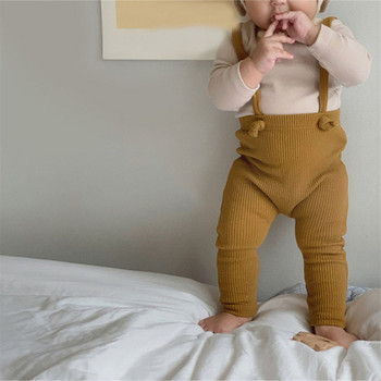 Бебешки панталони Клинове Памучни еластични панталони за новородено момиче и момче Pp панталони Бебешки гащеризон с презрамки Бебешки панталони за малко дете Дрехи
