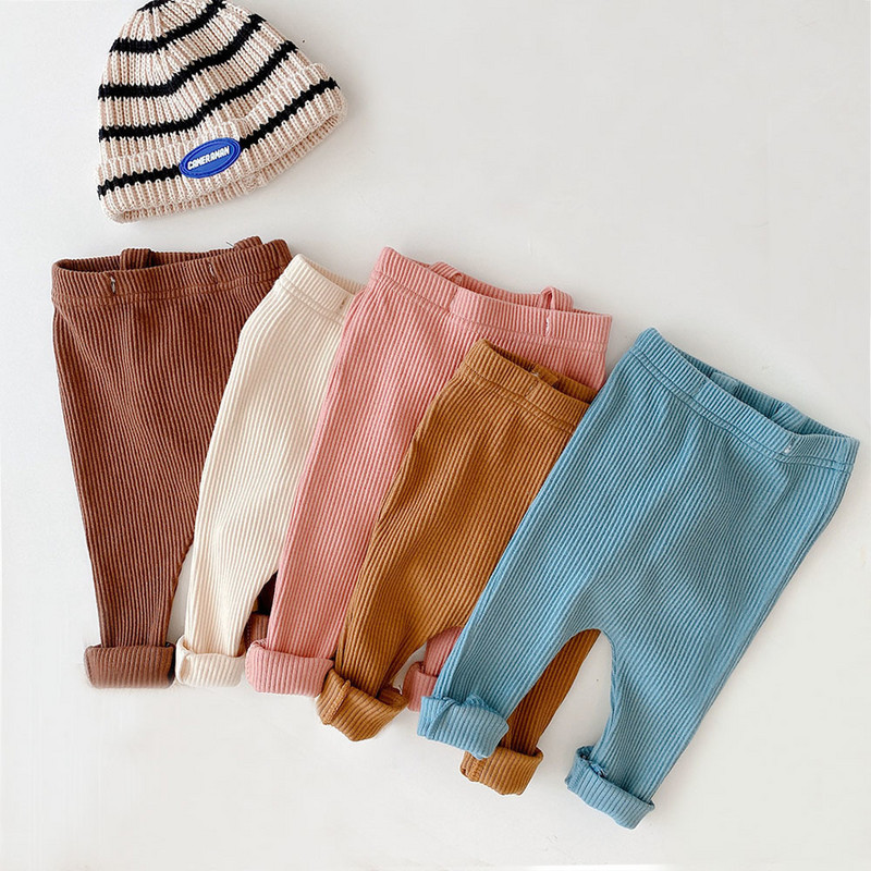 Бебешки панталони Клинове Памучни еластични панталони за новородено момиче и момче Pp панталони Бебешки гащеризон с презрамки Бебешки панталони за малко дете Дрехи