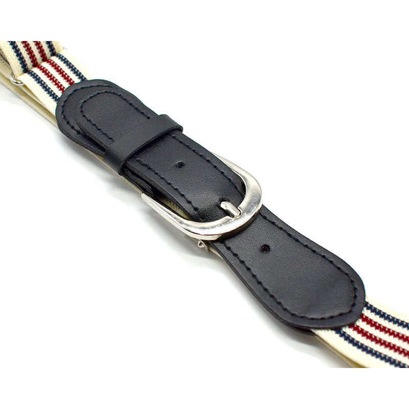 Gyermek rugalmas öv csíkos állítható deréköv Bőr takaró tűcsat gyerekeknek Baba kisgyermek divatos nadrág Jean nadrág