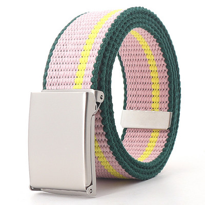 Rainbow ριγέ Military Tactical Belt Unisex Luxury Brand Design Υψηλής ποιότητας λεπτή ζώνη μόδας Casual Jeans Παιδικά αξεσουάρ