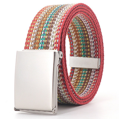 Rainbow ριγέ Military Tactical Belt Unisex Luxury Brand Design Υψηλής ποιότητας λεπτή ζώνη μόδας Casual Jeans Παιδικά αξεσουάρ