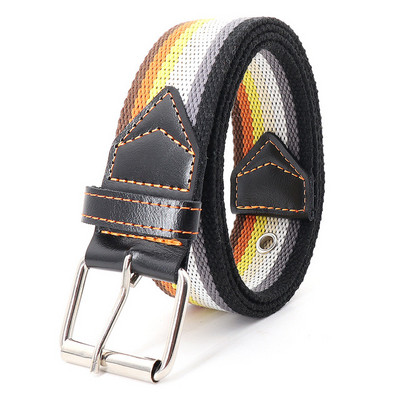 Rainbow ριγέ Military Tactical Belt Unisex Luxury Brand Design Υψηλής ποιότητας λεπτή ζώνη μόδας Casual Jeans Παιδικά αξεσουάρ