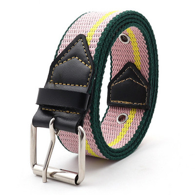 Rainbow ριγέ Military Tactical Belt Unisex Luxury Brand Design Υψηλής ποιότητας λεπτή ζώνη μόδας Casual Jeans Παιδικά αξεσουάρ