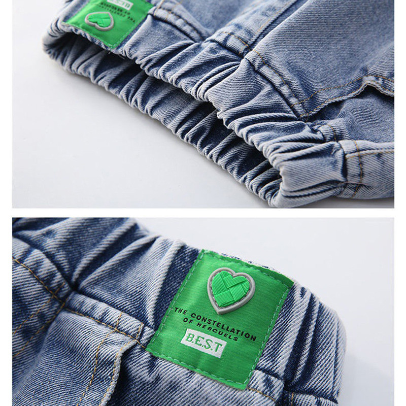 IENENS Kids Baby Girls Clothing Toddler Wild Leg Jeans Slim Fit Denim Pants Детско ежедневно облекло Панталони Долнища 4-13 години