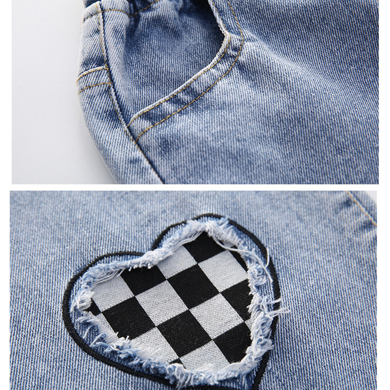 IENENS Kids Baby Girls Clothing Toddler Wild Leg Jeans Slim Fit Denim Pants Детско ежедневно облекло Панталони Долнища 4-13 години