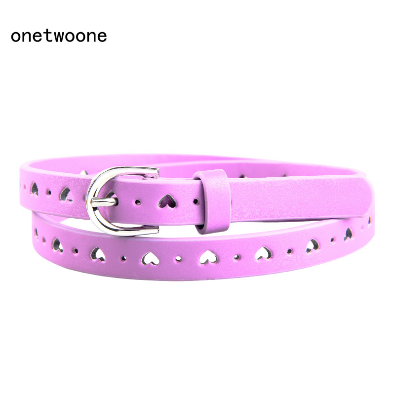 Нов моден детски колан Колан за момичета Pu Колани за деца Детски момичета Коледен подарък Розов черен лилав бежов цвят Безплатна доставка