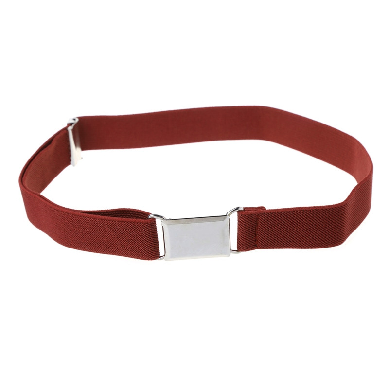 Деца Деца Едноцветни унисекс платнени колани Момчета Момичета Еластичен колан Регулируем