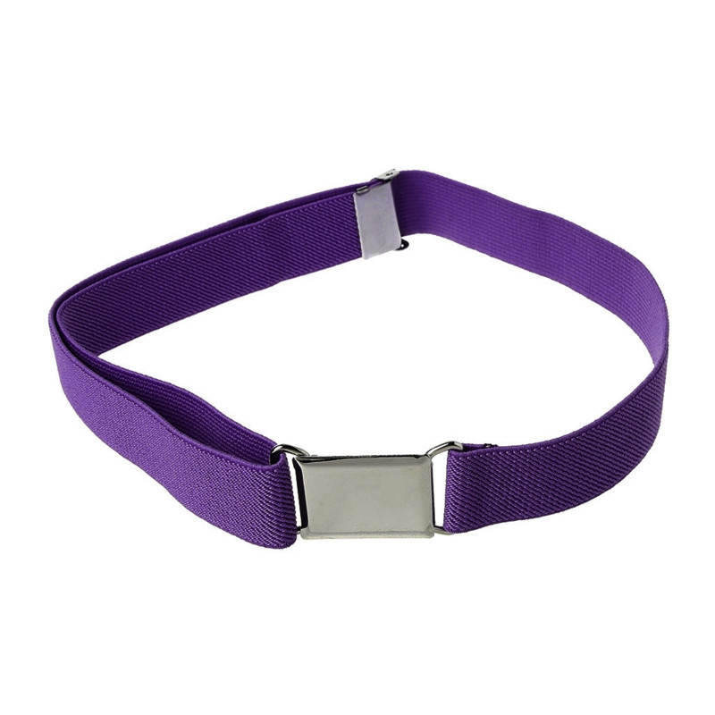 Деца Деца Едноцветни унисекс платнени колани Момчета Момичета Еластичен колан Регулируем