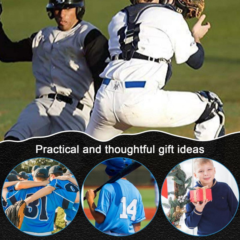 Детски бейзболен колан Младежки бейзболен колан Еластичен материал Регулируема дължина Спортен аксесоар за момчета Момичета Деца Регулируем