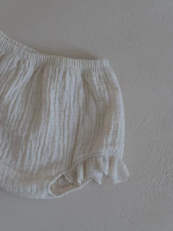 2024. aasta suvine uus beebitüdruku varrukateta kardiganide komplekt imikute vest + lühikesed püksid, 2 tk. ülikond, puuvillasest lõngast väikelapse vabaaja hingavad rõivad