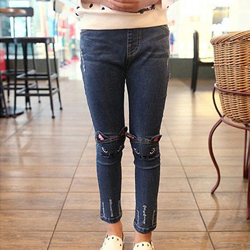 IENENS Skinny Jeans Girls Denim Pants Детски дрехи Pencil Pants Бебешки ежедневни еластични дънки Boot Pants