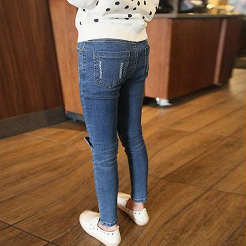 IENENS Skinny Jeans Girls Denim Pants Детски дрехи Pencil Pants Бебешки ежедневни еластични дънки Boot Pants